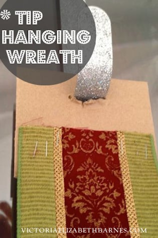 Tip: when hanging a wreath, use a piece of cardboard for structure... the bow will cover the mess. Great DIY bow tutorial!