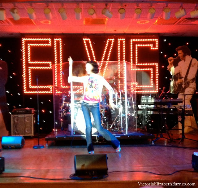 On stage at Philadelphia Elvis Fest! Elvis impersonation contest!! The best Elvis goes to Memphis to compete for the title of Ultimate Elvis Tribute Artist!