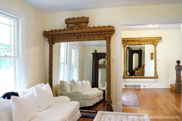 Victoria Elizabeth Barnes has a thing for enormous gold mirrors 
