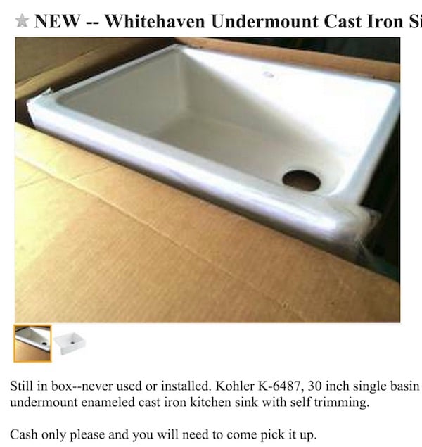 Enameled Cast Iron Kitchen Sinks Cleaner, Kitchen, KOHLER
