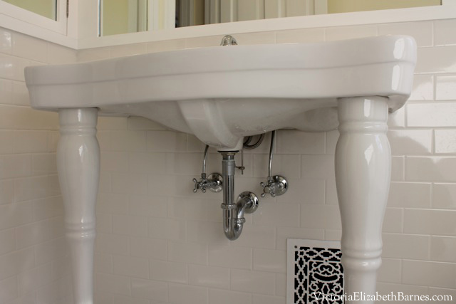 Our Diy Vintage Bathroom Remodel We Used Reproduction Bath