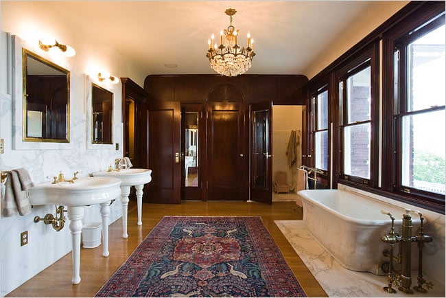 Victorian Bathroom Remodel. Old house bath design.