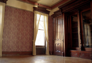 Pilar Guzman's kitchen... gorgeous, repurposed Victorian cabinets.