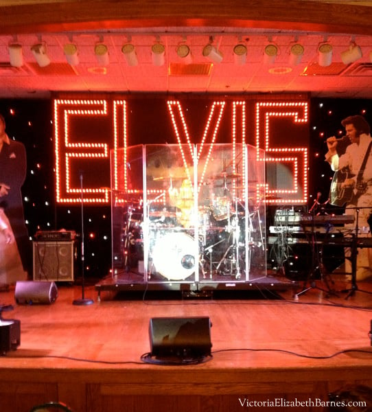 Stage set at the Philadelphia Elvis Fest. ! Elvis impersonation contest!! The best Elvis goes to Memphis to compete for the title of Ultimate Elvis Tribute Artist!
