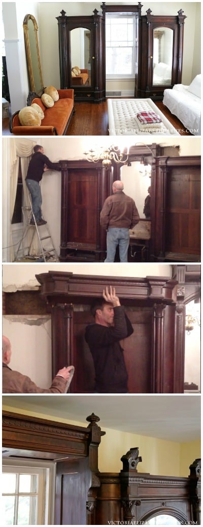 My BEST Craigslist find! This GIANT, antique wardrobe came out of a Philadelphia mansion and it took us HOURS to dismantle… I’m decorating our old Victorian house solely from Craigslist, auctions, and estate sales!