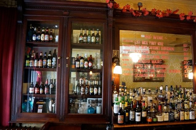 Eastlake Victorian bar.  Historic old city Philadelphia