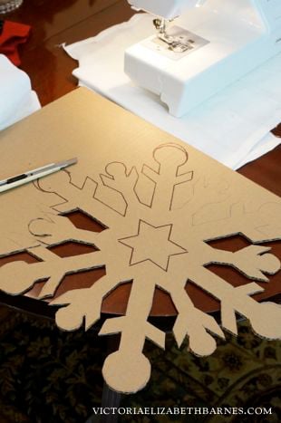 Decorating our old Victorian home for Christmas… I'm going to cover these DIY cardboard snowflakes with German glass glitter.