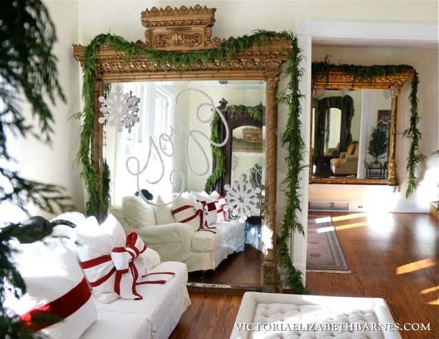 Holiday House Tour A Giant Fancy Christmas Victoria Elizabeth Barnes - Victorian Houses Decorating Ideas