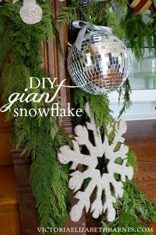 Decorating our Victorian home for Christmas & a DIY glitter-snowflake tutorial.