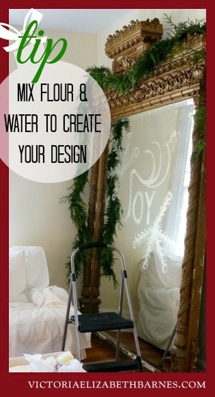 How to make a template for your glitter script… great Christmas decorating idea!!