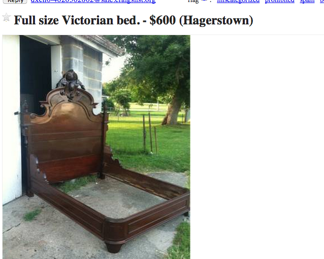 Antique Full Size Bed Into A Queen, Antique Wood Headboards Queen