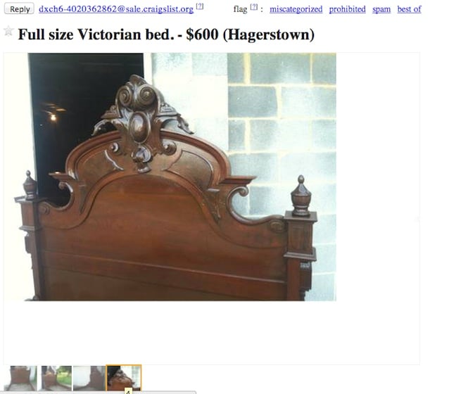 ** If you like craigslist-bargains or estate-sale hunting, you MUST read the story of this antique bed.** How we made a full-size bed into a queen-size bed