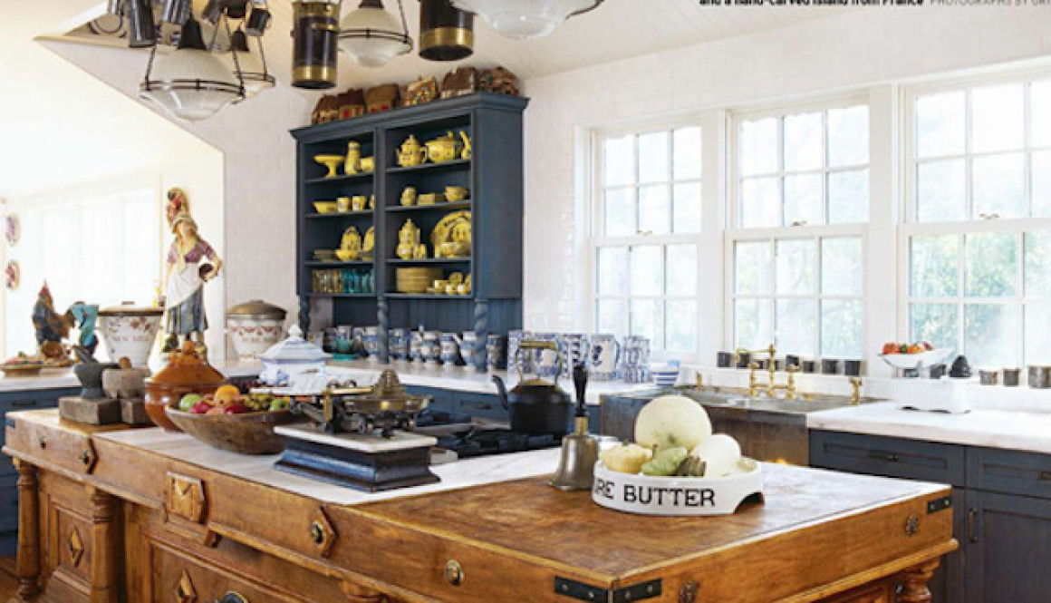 antique kitchen island with seating