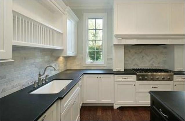 Options for a kitchen design with no window over the sink. Victoria