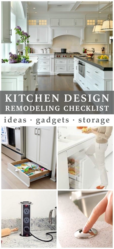 KITCHEN DESIGN elements, a checklist for your next kitchen remodel
