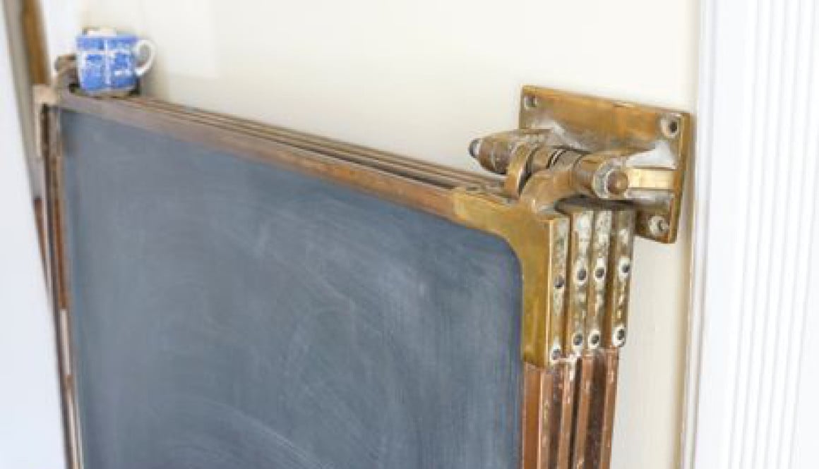 Antique brass hinged Slate and Bronze Chalkboards 5