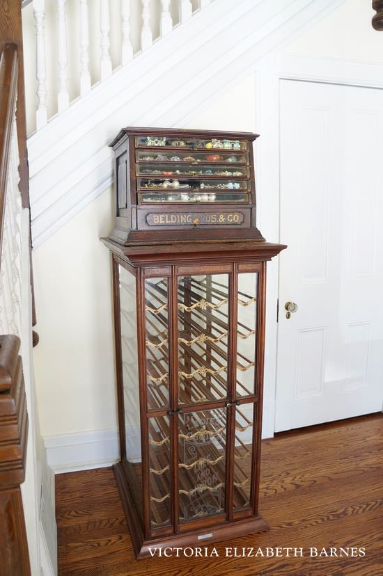 CRAIGSLIST is my greatest source for antiques and salvaged decor! My most recent find is this amazing ANTIQUE RIBBON CABINET! Come tour our Victorian house… we are DIY-ing the restoration, one room at a time… the BEST part is the decorating! 