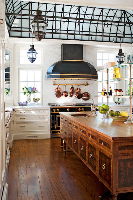 Black Range Brass And Copper Accents White Kitchen Marble Victoria Elizabeth Barnes