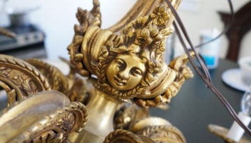 renaissance revival gilded bronze chandelier 3