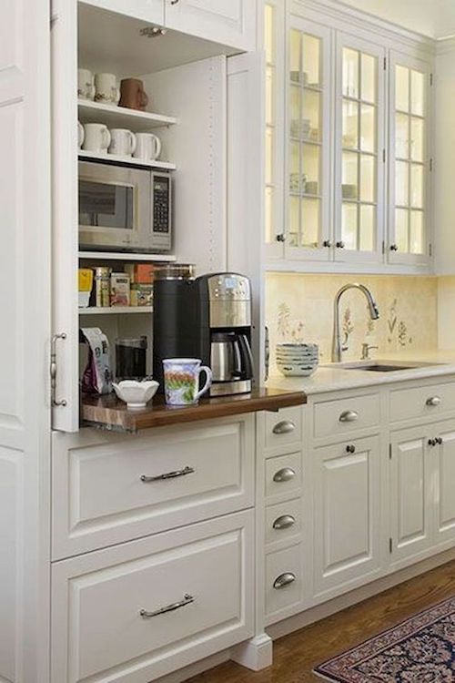 Kitchen design: ideas for hiding the microwave. - Victoria ...