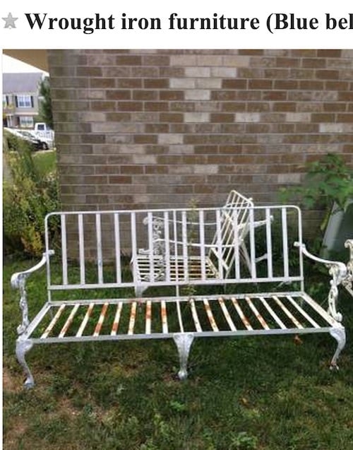 Vintage Patio Furniture, Old Wrought Iron Patio Chairs